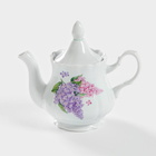 Чайник «Сирень», 800 мл, цвет белый - фото 4534090