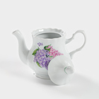 Чайник «Сирень», 800 мл, цвет белый - Фото 3