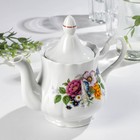 Чайник фарфоровый «Букет цветов», 800 мл - Фото 1