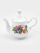 Чайник заварочный Добрушский завод «Букет цветов», 800 мл, фарфор, белый - Фото 2