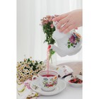 Чайник заварочный Добрушский завод «Букет цветов», 800 мл, фарфор, белый - Фото 6