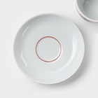 Чайная пара Добрушский завод «Букет цветов», 2 предмета: чашка 250 мл, блюдце d=15 см, фарфор, белая - Фото 3