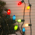 Набор ламп накливания, E12, 10 Вт, 50 штук, для гирлянд, белый/зелен/красн/син/желт, матовые - Фото 6