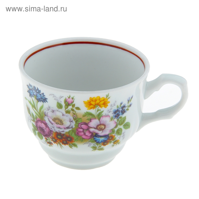 Чашка чайная 250 мл "Букет цветов" - Фото 1
