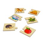 Парные пазлы «Кто что ест?», 12 пазлов, 24 детали - Фото 3