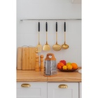 Тёрка шестигранная Доляна «Деревушка», 14.5×11×23 см, цвет коричневый 3628395