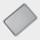 Противень Доляна «Мрамор. Прямоугольник», 38,5×27,5×2 см, антипригарное покрытие, цвет серый - фото 9555141
