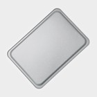 Противень Доляна «Мрамор. Прямоугольник», 38,5×27,5×2 см, антипригарное покрытие, цвет серый - фото 9555143