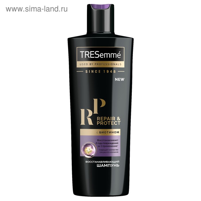 Шампунь для волос Tresemme Repair and Protect, восстанавливающий, с биотином, 400 мл - Фото 1