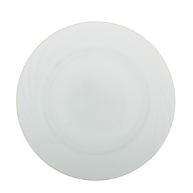 Тарелка мелкая 17,5 см, «Белье» заводной край золотом (комплект 4 шт)