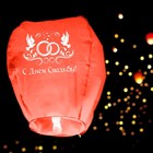 Фонарик желаний «С днём свадьбы!», купол, МИКС - Фото 2