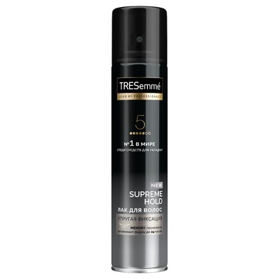 Лак для укладки волос Tresemme Supreme Hold, упругая фиксация, 250 мл