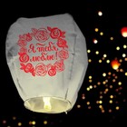 Фонарик желаний «Я тебя люблю!», купол - Фото 3