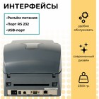 Термотрансферный принтер VIOTEH VLP422 T USB/RS - Фото 3
