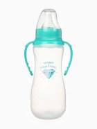 Бутылочка для кормления M&B «Наше сокровище», классическое горло, с ручками, от 0 мес., 250 мл., приталенная, бирюзовый - фото 50819315