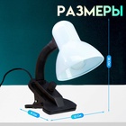 Настольная лампа для школы и офиса на зажиме RISALUX, Е27, с выключателем 220 В, 26×13×11, белая - Фото 2