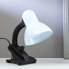 Лампа настольная Е27, с выкл. на зажиме (220В) белая 26х13х11 RISALUX - фото 318124479
