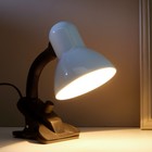 Лампа настольная Е27, с выкл. на зажиме (220В) белая 26х13х11 RISALUX - Фото 2