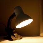 Лампа настольная Е27, с выкл. на зажиме (220В) белая 26х13х11 RISALUX - Фото 8