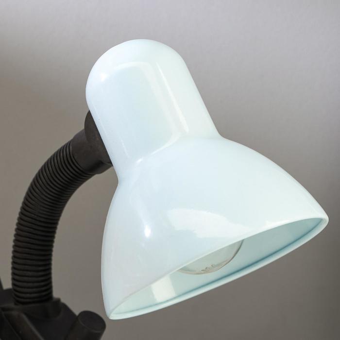 Лампа настольная Е27, светорегулятор, на зажиме (220В) белая 26х13х11 RISALUX - фото 1906954401