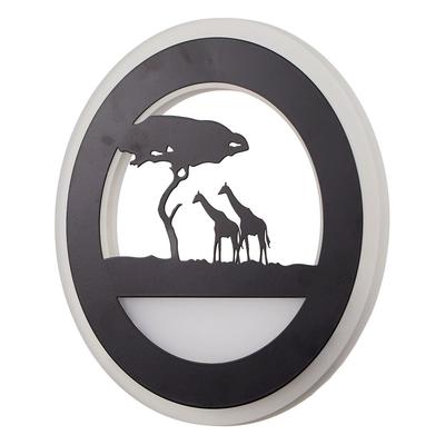 Бра «Жирафы» LED 24 Вт 3000-4000К черный 22×3.8×22 см