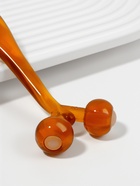 Массажёр для лица и зоны декольте, 2 шара, 14×6×2 см, коричневый - Фото 4