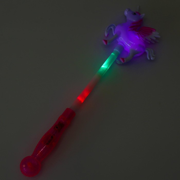 Палочка световая «Единорог», с крыльями, цвета МИКС - фото 1881913266