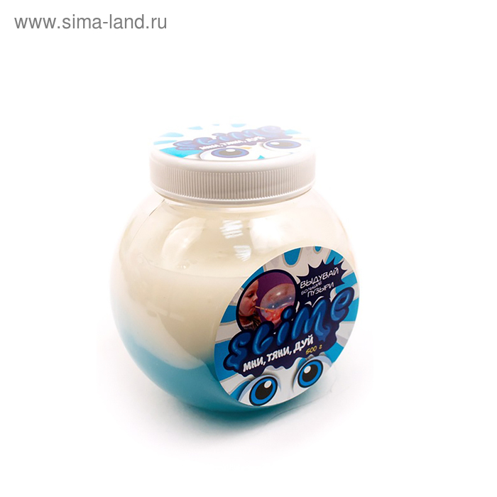 Игрушка ТМ «Slime. Mega Mix», синий + белый, 500 г - Фото 1