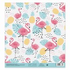 Бумага для скрапбукинга «Маленький фламинго», 20 × 21.5 см, 180 г/м - Фото 2