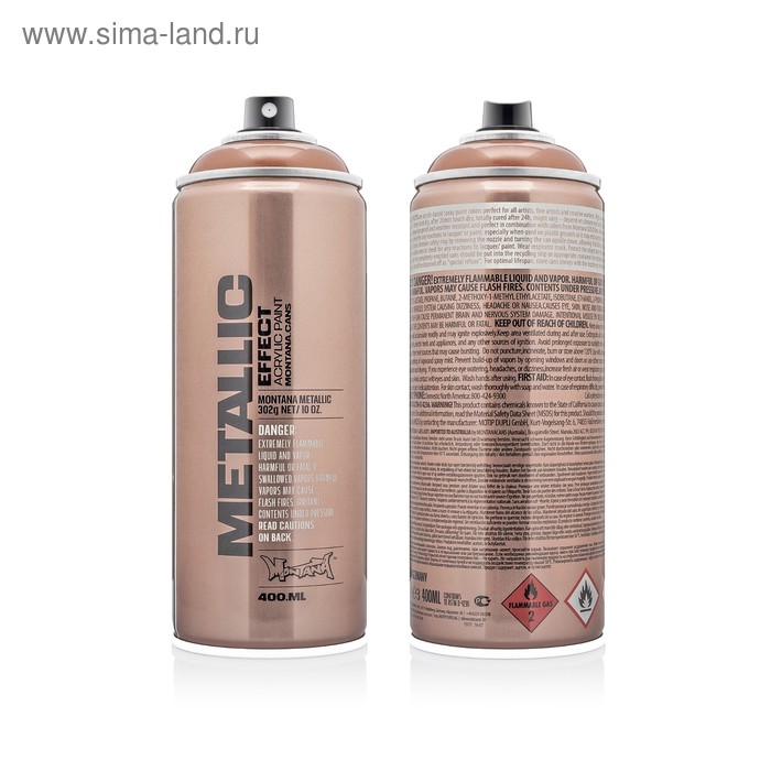 Краска  MONTANA METALLIC, медь, 400 мл - Фото 1