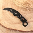 Нож складной «Клык» 15 см, клинок 76 мм/2 мм, рукоять металл с кольцом - Фото 1