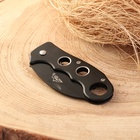 Нож складной «Клык» 15 см, клинок 76 мм/2 мм, рукоять металл с кольцом - Фото 3