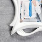 Фоторамка пластик на 3 фото 10х15 см "Плавные линии" белая 26,5х57,5 см - фото 20865597