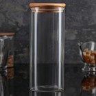 Банка стеклянная для сыпучих продуктов «Эко», 850 мл, 8,2×20,5 см - Фото 3