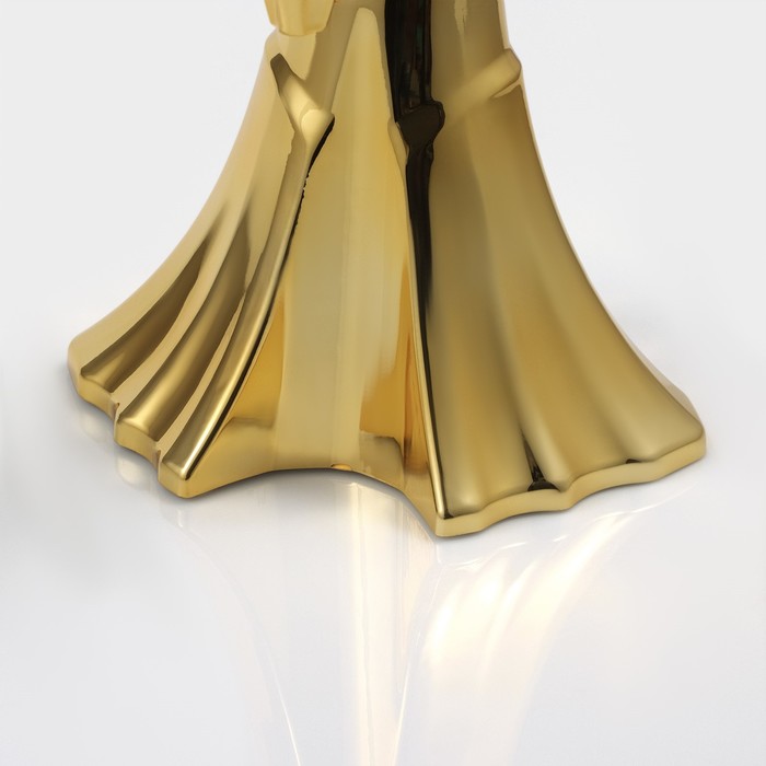 Башня пивная Gold, колба с подсветкой, 2 л, цвет золотой - фото 1892262166