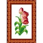 Канва с нанесённым рисунком для вышивки крестиком «Тюльпаны», размер 33x53 см - фото 298642073
