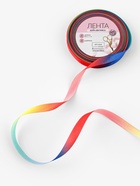 Лента атласная «Радуга», 10 мм, 18±1 м, разноцветная - Фото 2