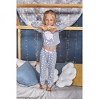 Пижама для девочки (брюки и джемпер) "Барашек",меланж, р-р 34 (122-128 см) 7-8 лет, 95% хл, 5% эл - фото 34985051