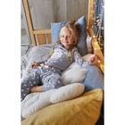 Пижама для девочки (брюки и джемпер) "Барашек",меланж, р-р 34 (122-128 см) 7-8 лет, 95% хл, 5% эл - фото 34985053