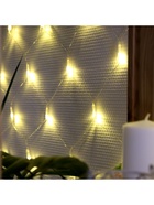 Гирлянда «Сеть» 1.6 × 1.6 м, IP20, прозрачная нить, 144 LED, свечение тёплое белое, 8 режимов, 220 В 3556874 - фото 319917505
