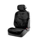 Накидка на сиденье, натуральная шерсть, 145х55 см, черная - фото 318124876