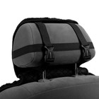 Накидка на сиденье, натуральная шерсть, 145х55 см, черная - фото 8547487