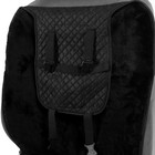Накидка на сиденье, натуральная шерсть, 145х55 см, черная - фото 8547488