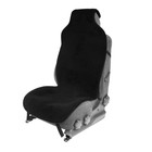 Накидка на сиденье, натуральная шерсть, 145х55 см, черная - фото 8547489