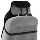 Накидка на сиденье, натуральная шерсть, 145х55 см, черная - Фото 8