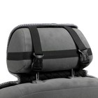 Накидка на сиденье, натуральная шерсть, 145×55 см, серая - Фото 4