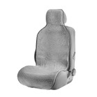 Накидка на сиденье, натуральная шерсть, 145х55 см, серая - Фото 6
