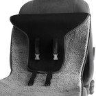 Накидка на сиденье, натуральная шерсть, 145х55 см, серая - Фото 7