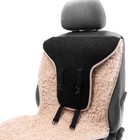 Накидка на сиденье, натуральная шерсть,145×55 см, бежевая - Фото 5