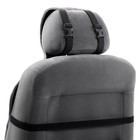 Накидка на сиденье, натуральная шерсть,145х55 см, бежевая - Фото 6